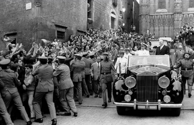 1970 visita de Franco a Barcelona